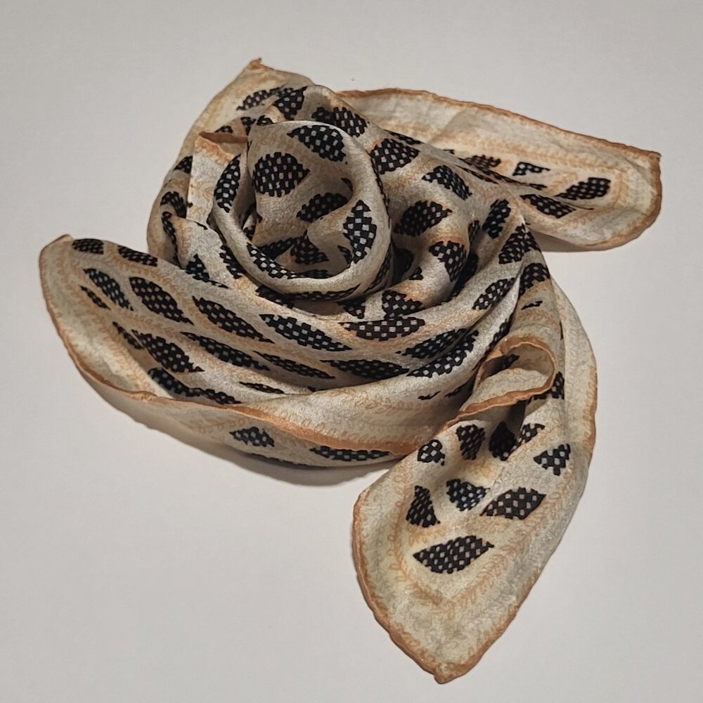 Vintage Silk Square Scarf